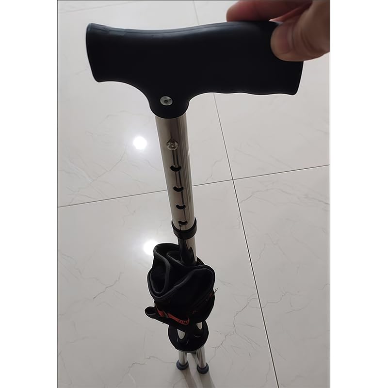 Baston con Asiento Taburete de Marcha para Suzuki S-Cross/Ignis/Baleno | Acero Inoxidable Regulable en Altura, Tripode Portatil Ligero para Senderismo Camping Caza Caminata Adulto Exterior