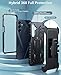 FNTCASE for Samsung Galaxy A16-5G Case: Military Grade Rugged Cell Phone Cover with Kickstand & Holster | Shockproof TPU Protection Bumper Matte Textured Design for Galaxy A16 Cases 6.7 inch - Black