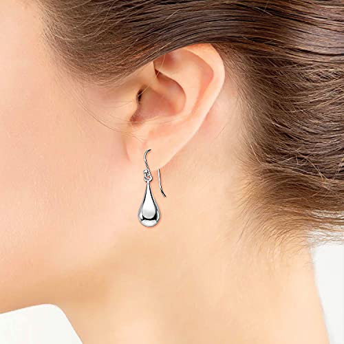 Silverline - Sterling Silver Polished Teardrop Dangle Earrings #TOP2
