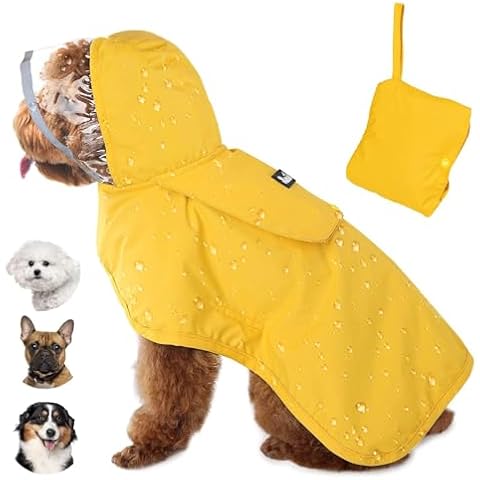 Lukovee Waterproof Dog Raincoat Cover