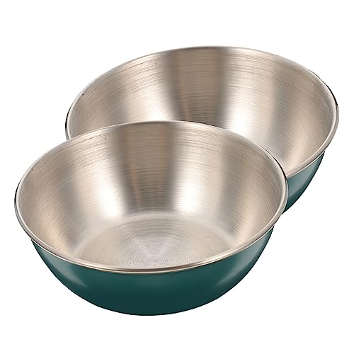CONGARTENO 2pcs Seasoning Dish Condiment Cups Dipping Sauce Dish Condiment Bowls Sauce Dishes Soy Sauce Dish Round Dipping Bowls Ingredient Bowls for Dipping Dishes Tiny Bowls Stainless Steel