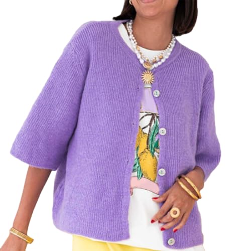 Image of Women Y2k Knitted Crop Cardigan Shirt Short Sleeve Button Down Ribbed Knit Crop Top Outwear Top Tee Shirt