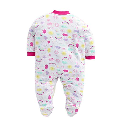 Image of DADDY - G 100% Cotton Baby Rompers Pack of 3 | Newborn Baby Sleepsuit | Full Sleeve Jumpsuit | Baby Night Suit | Infant Bodysuit for Boys & Girls | Soft Breathable Clothing