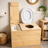 EKOTOILETTES Madeleine toilette sèche en bois, seau de 12 L photo 2