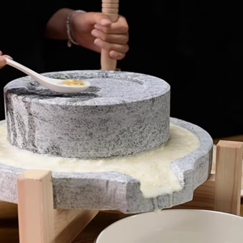 Macinino manuale per grano, riso, fagioli e spezie, strumento da cucina fatto a mano per farina fresca e pasti sani