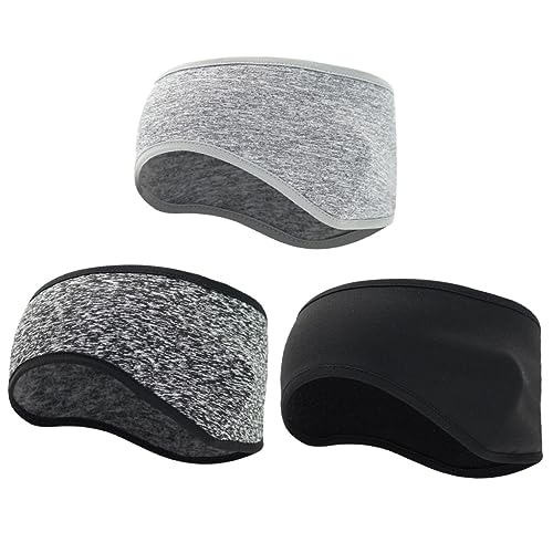 VICASKY 1set Ear Warmer Headband Winter Fleece Headbands for Running Cycling Outdoor Activities Stretchy Design for All Head Winter Sports Enthusiasts 3pcs