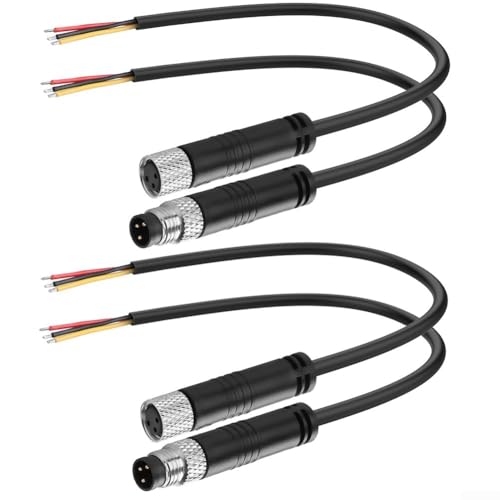 User Friendly M8 Connector Set Of Four Streamlined Design For Quick Connections In Automation Systems