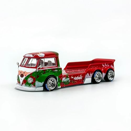 Modelo de remolque para automóvil escala 1:64 en aleación Rojo miniatura 3