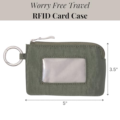 RFID Card Case - Lightweight 5"x3.5" Wallet with Keyring2