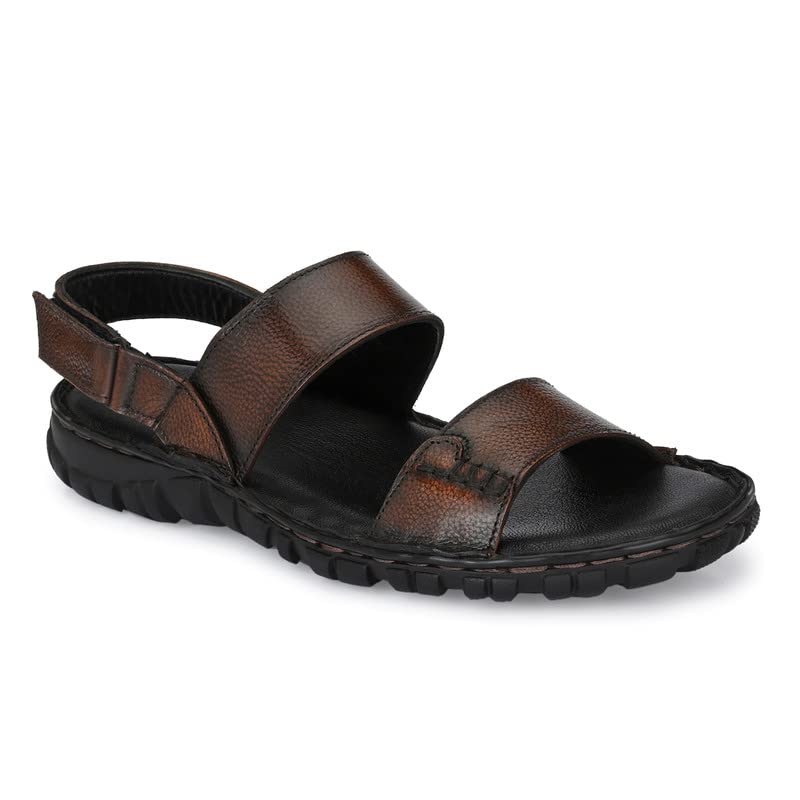 Men’s Original Leather Sandals | Super Comfortable | Extra Cushioned | Durable | Light-Weight | Anti- Skid | Formal | Semi-Formal | Casual