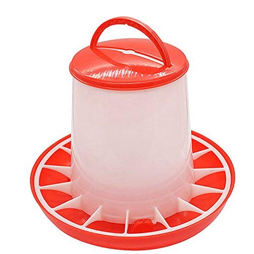 1.5kg Plastic Food Feeder Chicken Chick Hen Poultry Lid Handle