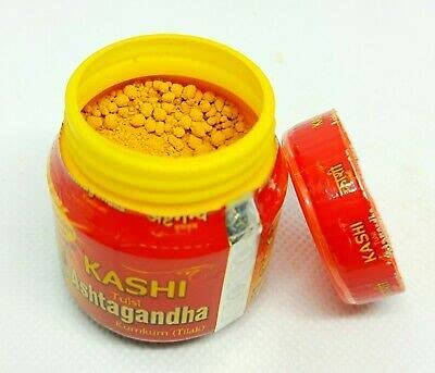 Anshraj Kashi Tulsi Ashtagandha Kumkum Tilak with Pure Chandan Powder – 1kg | Pooja Samagri for Daily Worship, Tilak Ceremony, Festivals & Idol Decoration 1