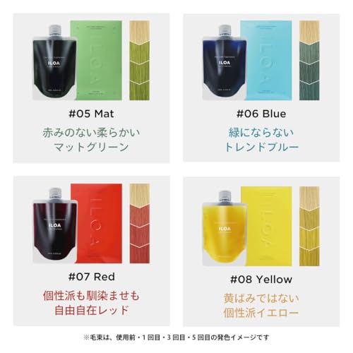 ILOA Hair Color Supplement イロア カラーシャンプー レッド 赤 美容室専売品 褪色防止 185ml
