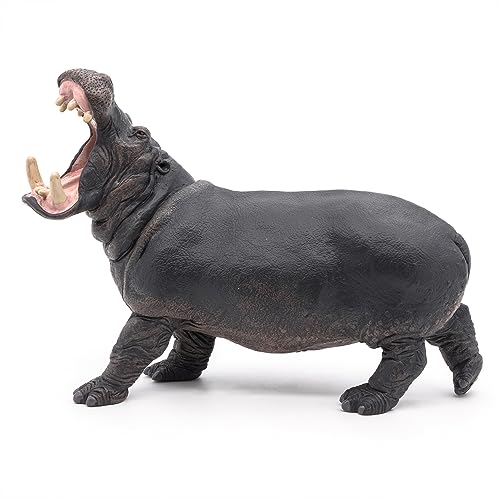 Papo -Handbemalt - Figuren -Wildtiere Der Welt-Nilpferd-50051-Sammelbar-Für Kinder - Geeignet für Jungen und Mädchen - Ab 3 Jahren