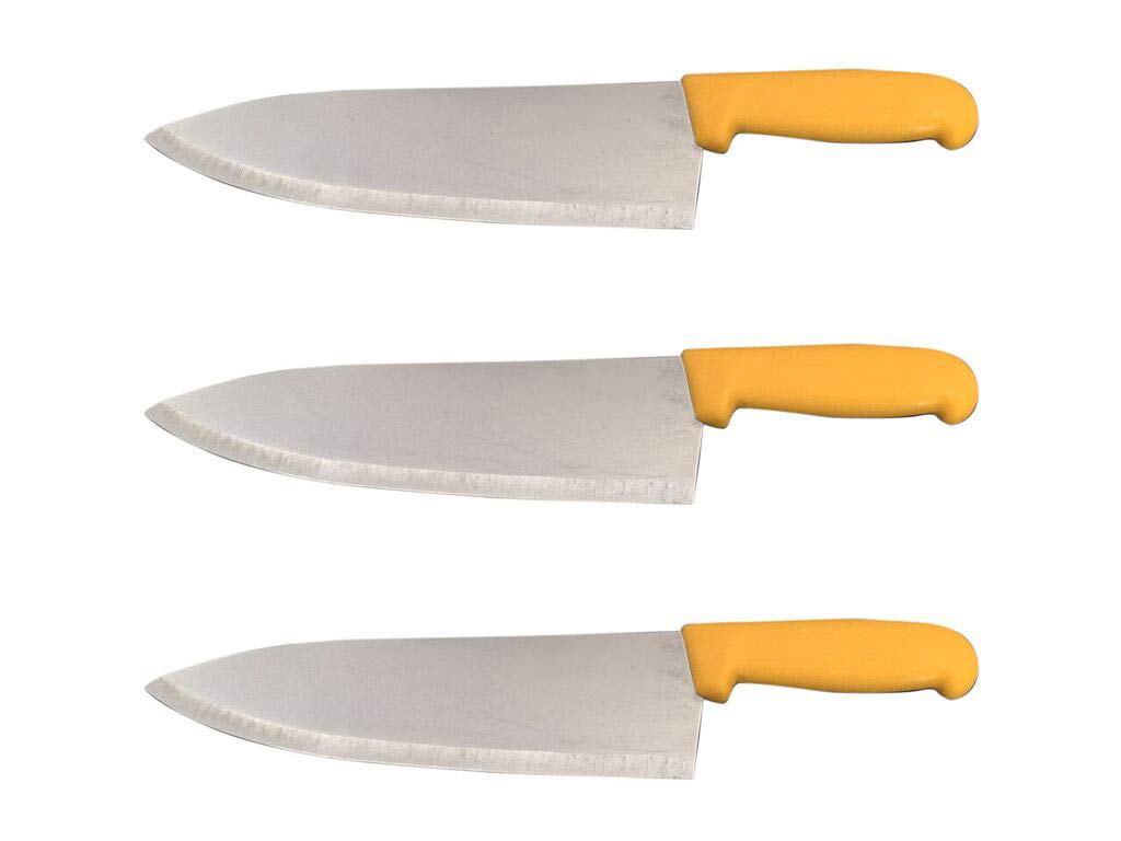 10" Chef Knife Choose Your Color - Razor Sharp Commercial Kitchen Cutlery - Cook's Knives (3 Pack - Blue) — Amazon image 13
