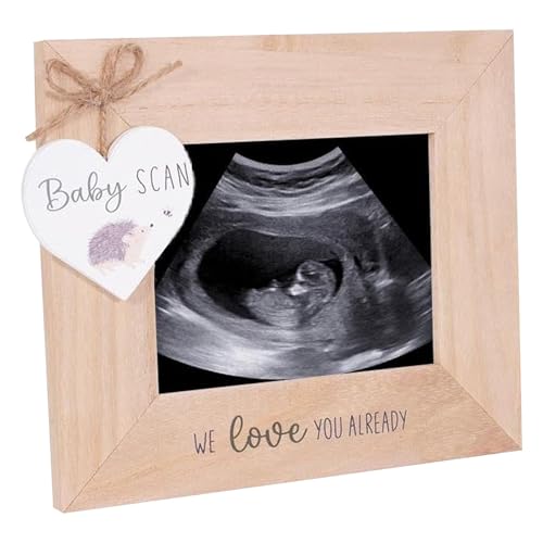 Babys First Scan Photo Frame Wooden Ultrasound Image Keepsake Gift 9950