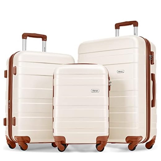 Best luggage sets spiner Merax 3-Piece ABS Hardside Luggage Set