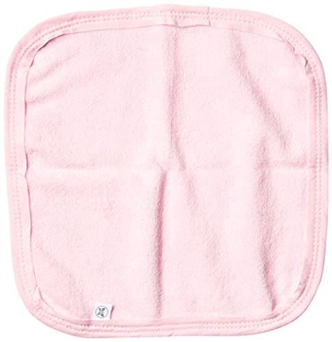 Image of HonestBaby 10-Pack Terry Wash Cloths in Gift Box 100% Organic Cotton for Infant Baby Boys, Girls, 10-Pack Pink, One Size