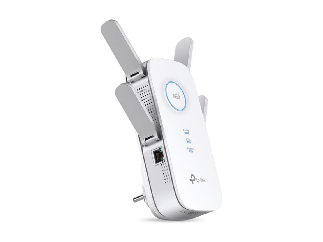 TP-Link RE655 WLAN Verstärker AC2600 Dual-WLAN AC + N, 1733 MBit/s 5GHz + 800 MBit/s 2,4GHz und RE550 Verstärker AC1900 1300 MBit/s 5GHz + 600 MBit/s 2,4GHz Weiß