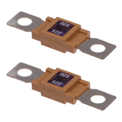 Sicherungen 32V Schwarz 50x Flachstecksicherungen 1A / 32V Schwarz - Für Elektronik 19,3mm Sicherungen
