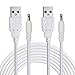 Liwinting 2pcs 1.5m/4.92Feet USB Typ A auf DC Stecker 3,5mm / 1,35mm 5V DC-Hohlstecker Jack-Energien-Kabel-Anschluss für Tablet PC,Mini-Lautsprecher,USB Hub,USB Fan,Router,Monitore,LED-Leuchten - Weiß