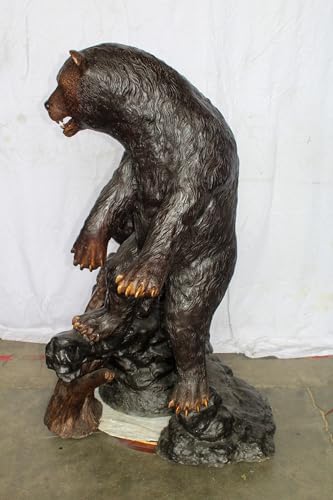 Estatua Grande de Oso y Cachorro en Bronce miniatura 6