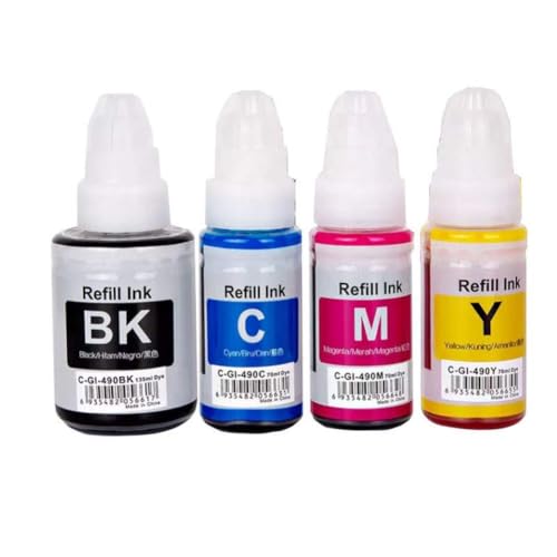 Kit de recharge d'encre GI490 à haute fluidité pour Pixma G3410 G2411 G1400