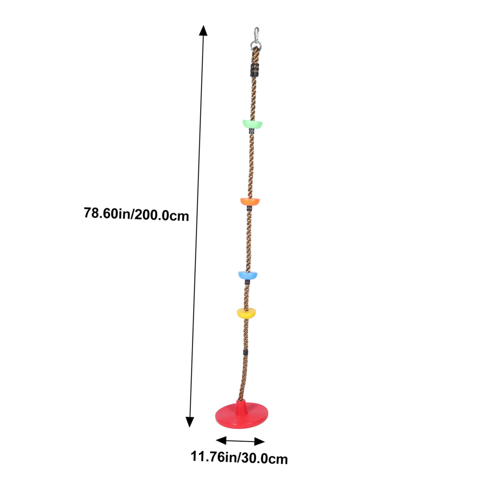 Abaodam 1 Pc The Swing Climbing Rope for Outside Toys Bench Swing Indoor Swing for Swing for Platform Swing Swings for Babies Toy for Plastic Accessories to Climb Child, 200X30CM