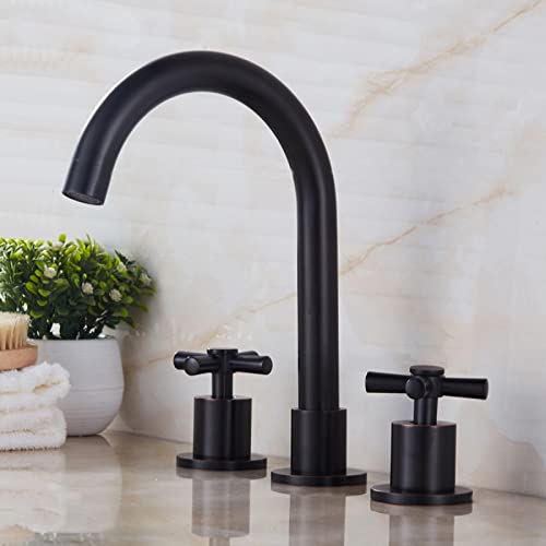 Mitigeur de lavabo en laiton avec bec orientable pour vasque rétro