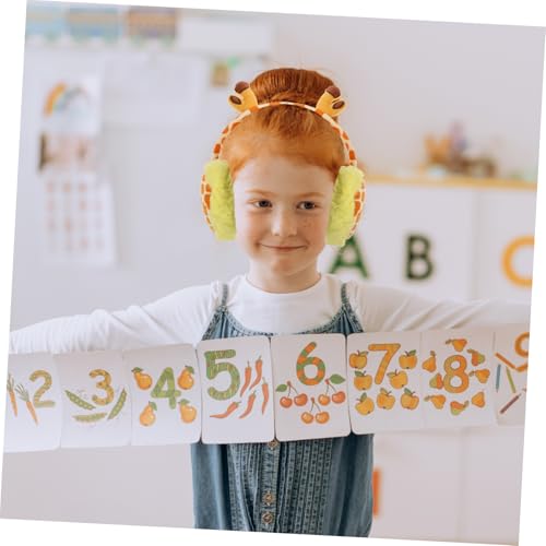 NOLITOY Adjustable Cartoon Animal Ear Warmers for Plush Faux Fur Thermal Earmuffs Lightweight Cold Weather Protection for Boys and Fun Neutral Design in Classic Colors4