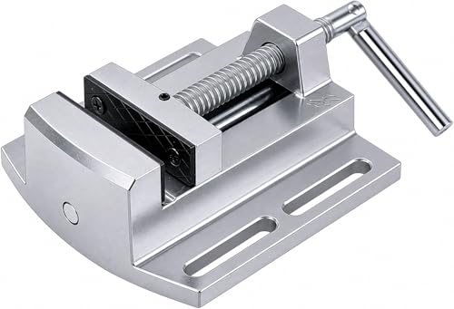 KATSU Étau de Perceuse à Colonne 2,5 Pouces (65mm), Pince de Banc de Perçage à Pilier de Précision en Alliage d'Aluminium pour l'Entretien des Machines de Fraiseuse d'Atelier SP10008008