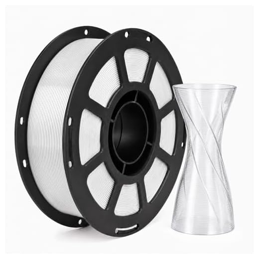⚡ Miailuy Transparent PETG Filament 1.75 mm, 1kg(2.2lbs)/Spool for 3D Printer