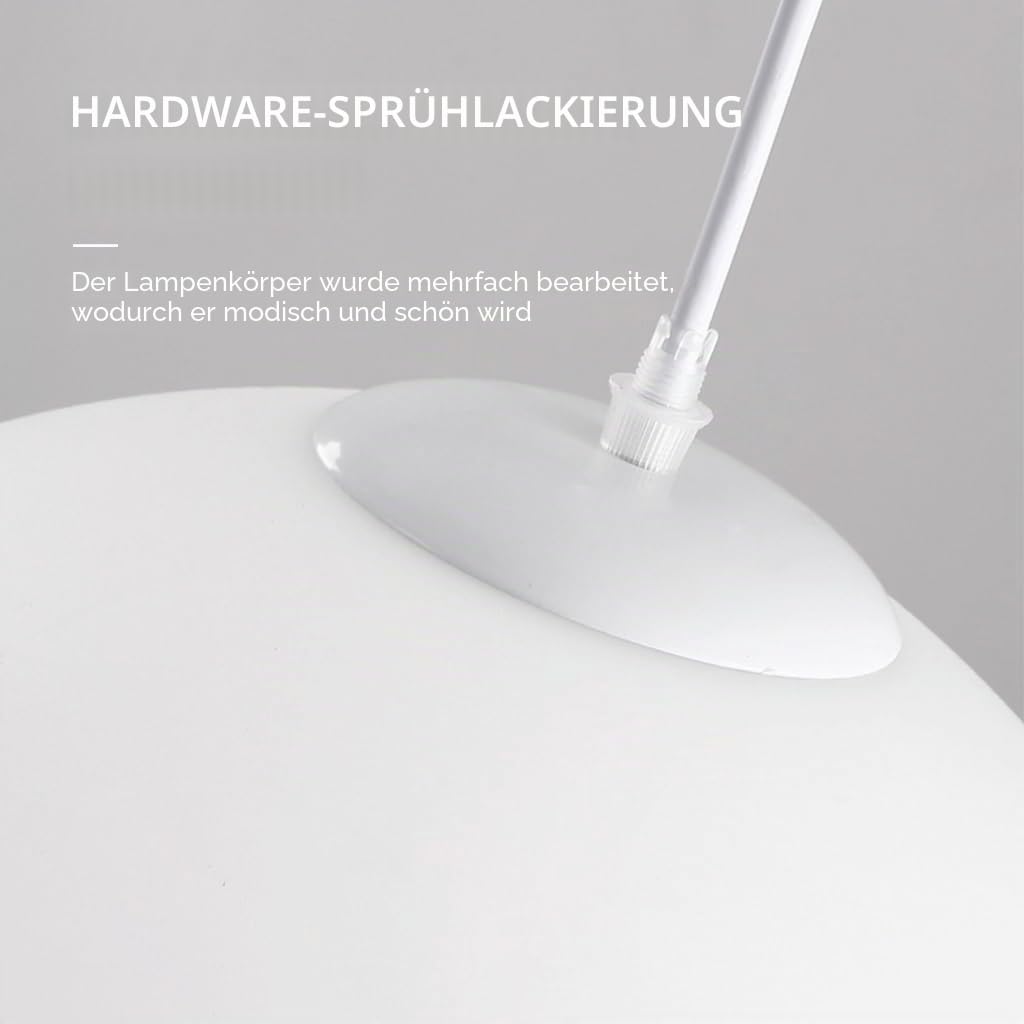 Modern E27 Hängelampe Pebble Pendelleuchte Wohnzimmerlamp Polystyrol-Kunststoffschirm Treppe Hängeleuchte Xuanguan Schlafzimmer Esszimmer Küchenlampe Höhenverstellbar Lampen(Warmes Licht,8-head)