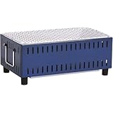 日本製 バーベキュー BBQ 軽量 コンパクト卓上シチリン ブルー UC-350(BL)