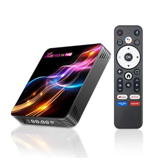 GREVA 8K Android 14.0 TV Box 2025, Android Box 4GB RAM 64GB ROM, Internet TV Box RK3528 supporto chipset 2.4GHz/5.0GHz Dual WiFi6 HDR10 BT5.0 USB3.0 Ethernet LAN 3D HD Smart TV Box Bluetooth