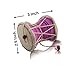 Handmade Wooden & Leather Classical Indian Folk Dumroo Damroo Damaru Hand Drum Set Percussion Decorative Collectible Showpiece World Musical Instruments (Pink)