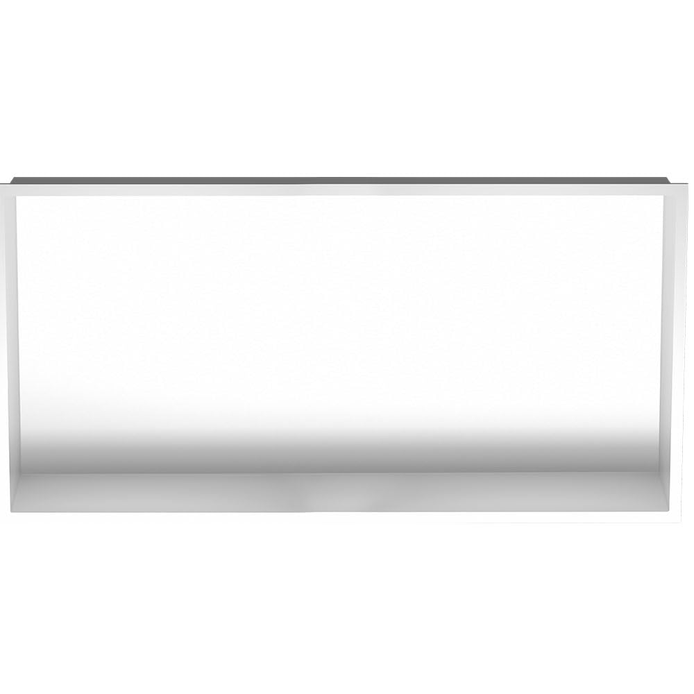 Nicho de Ducha de Acero Inoxidable, Hornacina estante de baño empotrado. 60x30x90cm en color Blanco