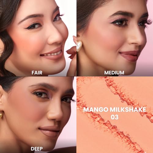 Image of Typsy Beauty Ph-antastic Color Adjusting Blush|Mango Milkshake 03|Flawless Finish|Featherlight|Long Lasting|4g