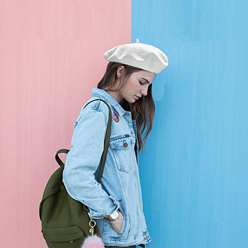 Image of Jolbndcv 6PCS Beret, French Beanie, Outdoor, Winter, Fashion Lady Hat | One Size Fits Most,Solid Color,Stretchable,for All Season