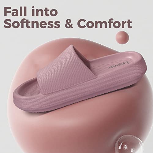 Image of Leevar Cloud Slides for Women and Men - Soft, Comfy, Relax Cloud Slippers, Thick Sole, Non-slip Slides for Men, Easy to Clean, Shower, Swimming, Beach, Indoor and Outdoor Slides for Men