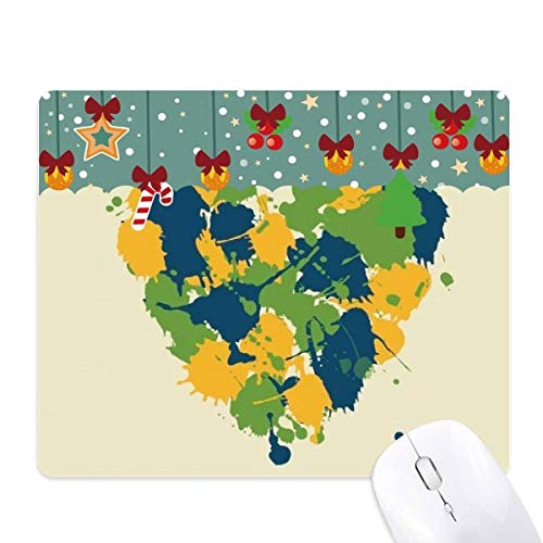Tapis de souris Brésil en forme de cœur en caoutchouc pour bureau