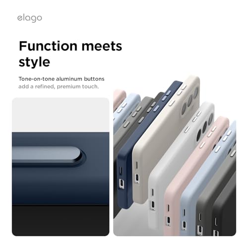 Image of elago Magnetic Silicone Case Compatible with Samsung Galaxy S26 Ultra Case, Compatible with MagSafe Accessories, Protective Cover, Shockproof, Slim, Anti-Scratch Soft Microfiber Lining (Jean Indigo)