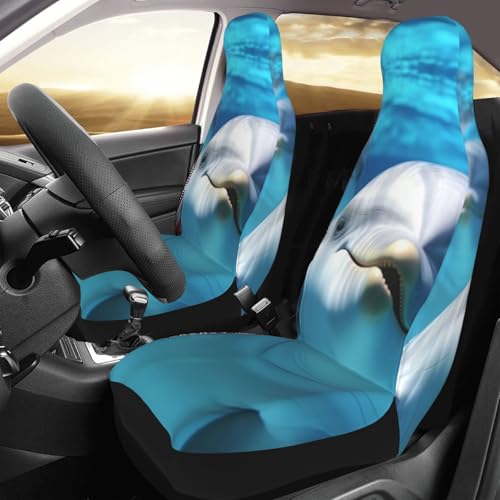 Housse de siège de voiture imperméable et antidérapante motif dauphin