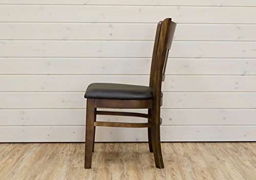 Amazon｜KALMIA ダイニングチェア(2脚入り) ダークブラウン VTM-500DBR