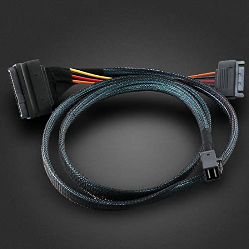 Cable MINI SAS 36P SFF-8643 a SFF-8639 50 cm miniatura 5
