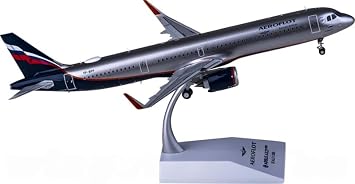 for JC Wings for Aeroflot for Airbus A321neo VP-BPP 1200 Aircraft Pre-Built Model