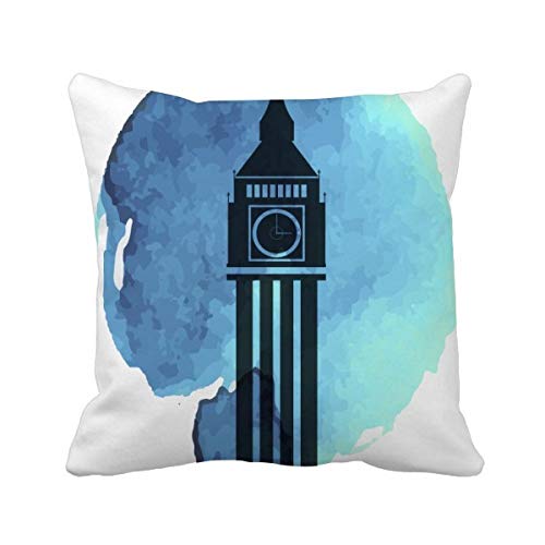 Housse de coussin carrée Angleterre décoration maison motif UK
