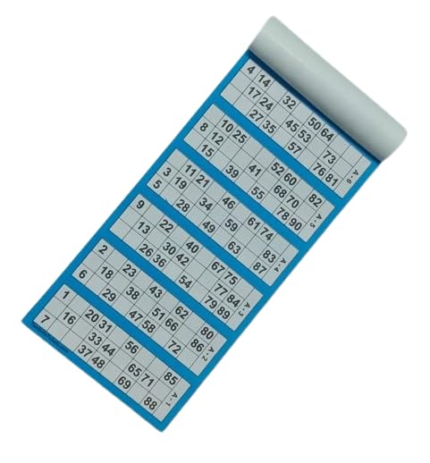 TambolaTickets.com -Housie/Lotto/Tambola Vaani Tambola Ticket Book/Pad with 600 Unique Big Number Font Tickets Party Game (1 Book, Random Colour) 1