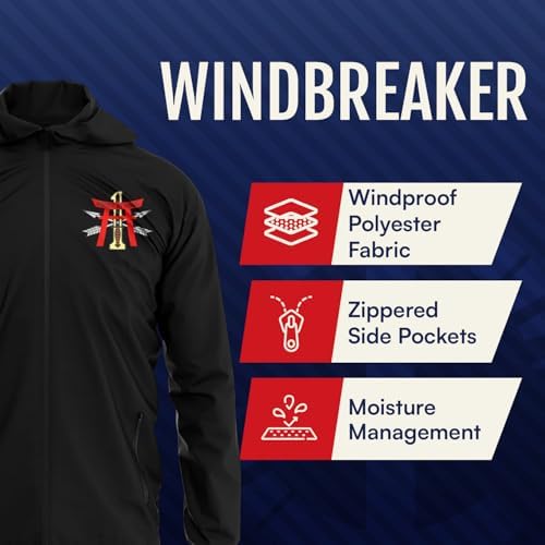 Custom Windbreaker Jacket for Men & Women, Windproof, Full Zip Front and Zipped Pockets