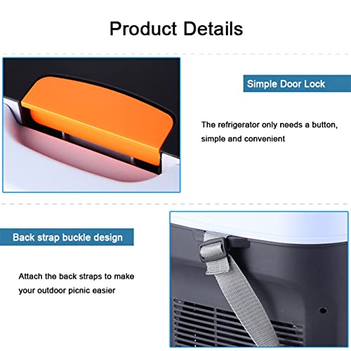 Mini Koelkast 35L Kleine Camping Koelkast Draagbare Auto Koelkast Met Stille Modus Voor Camping Camper Voertuig Vrachtwagen RV Boot Reizen - Afbeelding 5